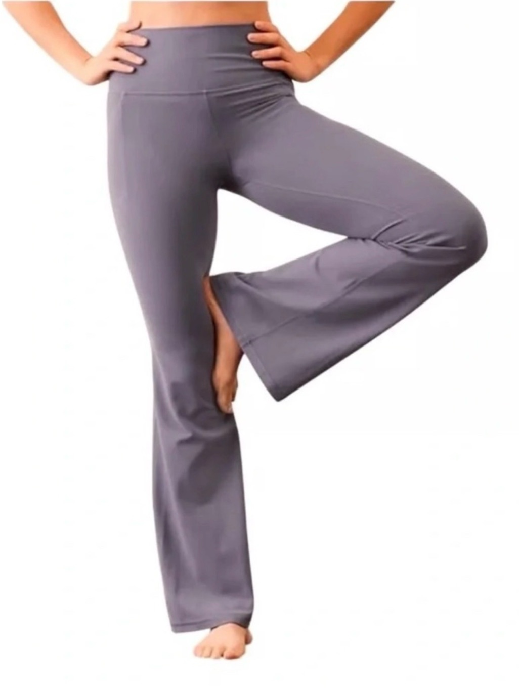 Nwt Athleta Salutation Stash Flare Pant In Dusk Violet Size Medium